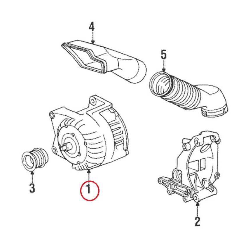 Alternator (105A) (Rebuilt)